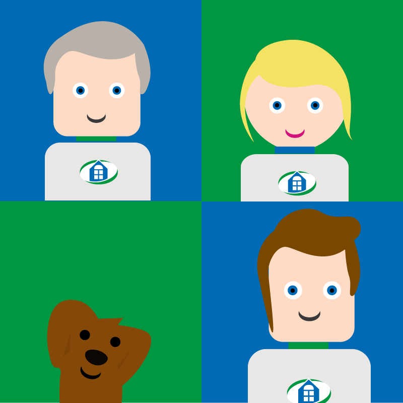 Familie Anschütz als Comic