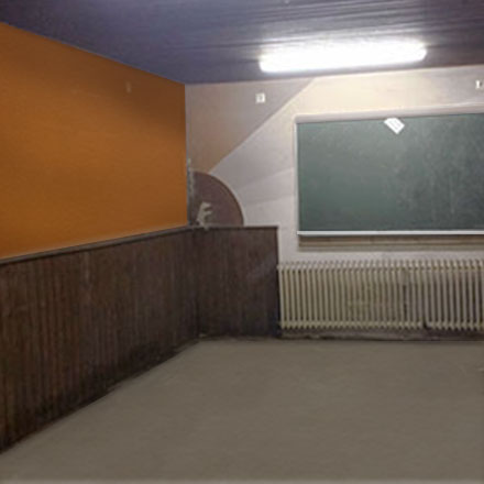 ausgeräumter sauberer Keller